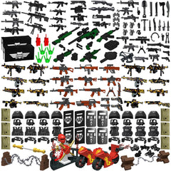 Nicolababe Weapon Pack helmet for minifigures with realistic detail for play and display