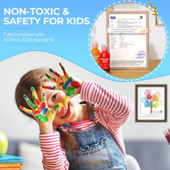 Nicpro vibrant color assortment ideal for toddler painting sessions