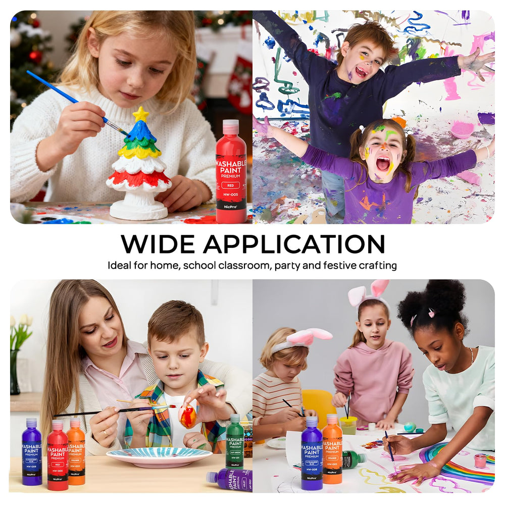 Nicpro classroom art setup supports group projects with vibrant, easy cleanup supplies.