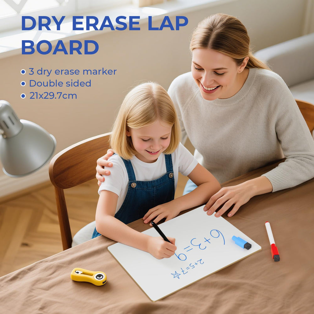 Nicpro lapboard comes in box with pens ready to write.