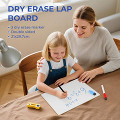 Nicpro lapboard comes in box with pens ready to write.
