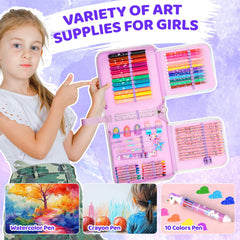 Nicpro Unicorn marker set pencils/crayons: vibrant colors for shading and blending.