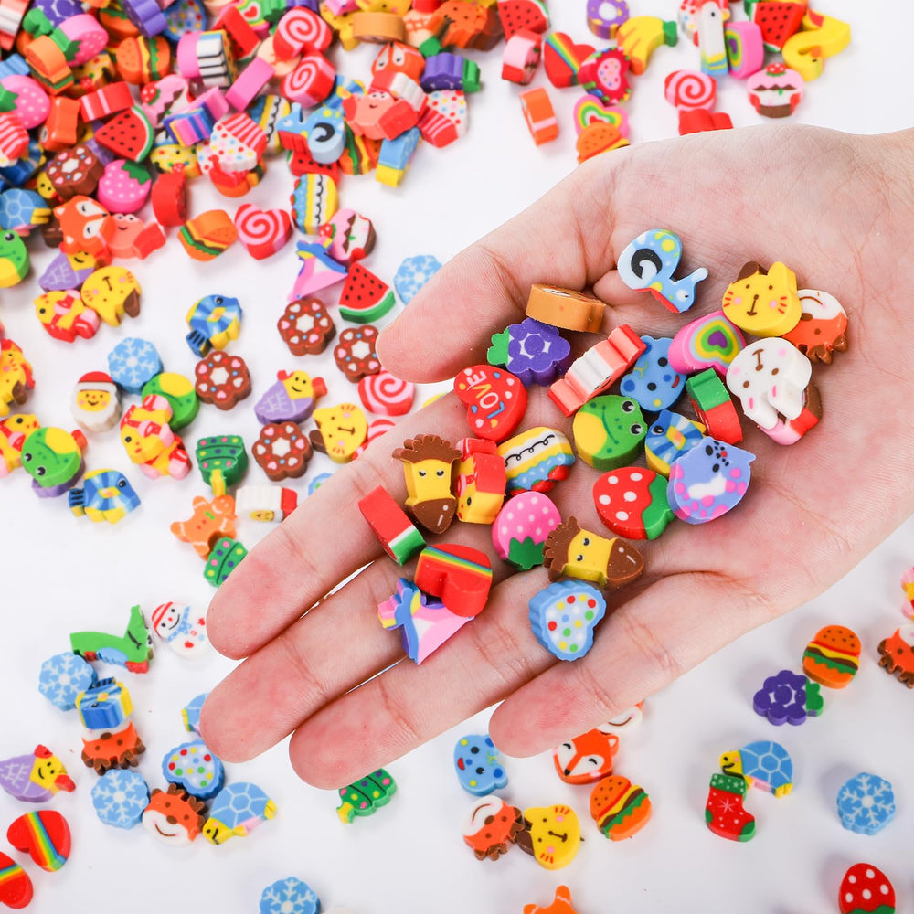 Nicunom mini erasers fruit shapes energize color-coded study time