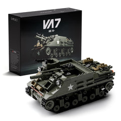 Nifeliz M7 Priest tank model with open-top turret for display and detailed study