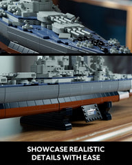 Nifeliz North Battleship pieces organized for a smooth step-numbered build