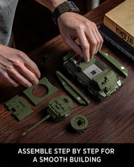 Nifeliz Sherman tank side view shows authentic proportions
