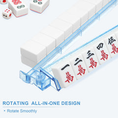 Niflirt clear acrylic mahjong racks highlighting sleek design for modern game rooms.