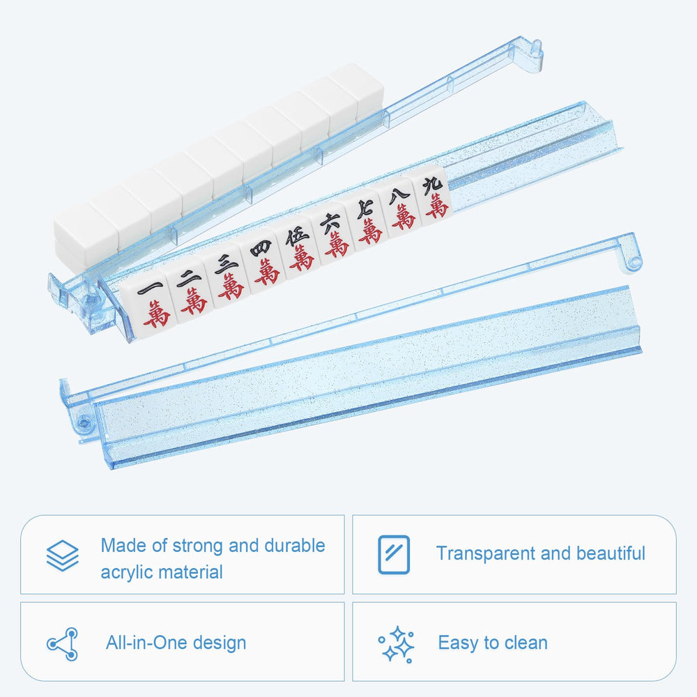 Niflirt mahjong racks with pushers ensure smooth glide and precise tile handling.