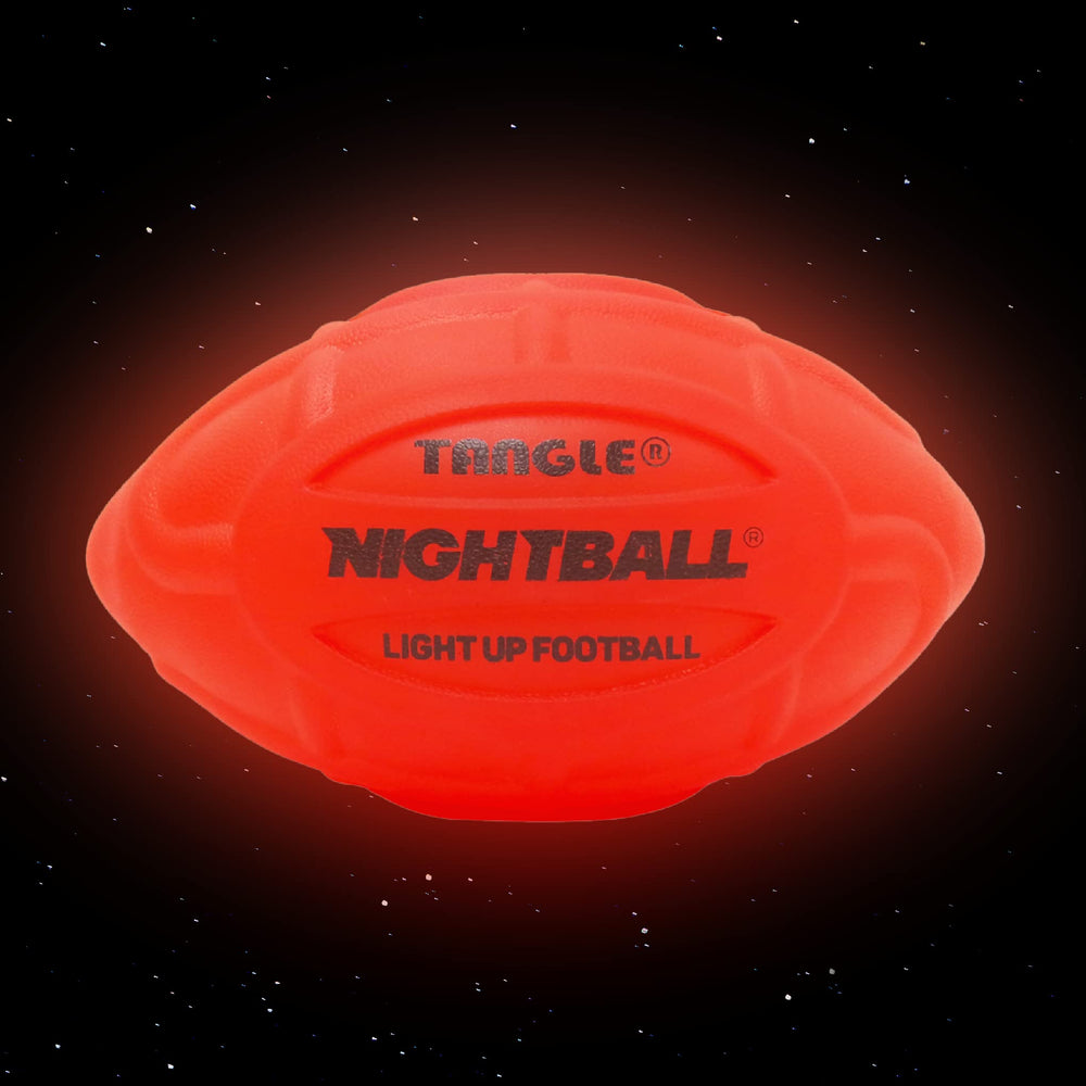 Nightball night-time football enhances group play with LEDs.
