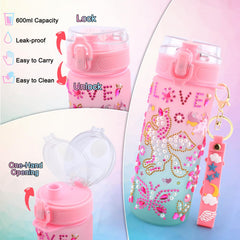 Nigifter leak-proof water bottle with one-click lock and wide mouth