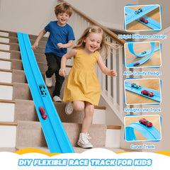 Nigwet flexible track loop-bend design supports creative racing layouts.