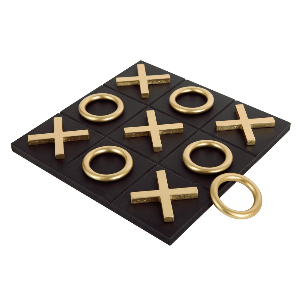 NIKKY HOME Tic Tac Toe board top view, stylish decor for entertaining guests.