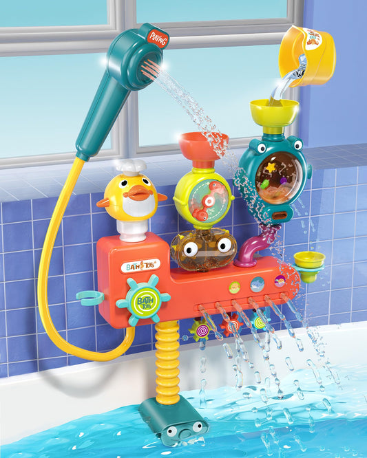 Nilez 3in1 bath toy sprayer for interactive water play during bath time