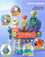 Nilez handheld sprayer bath toy turns bath into interactive shower
