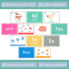 Nimmie & Moose wipe-clean flash cards—easy cleaning after messy play.
