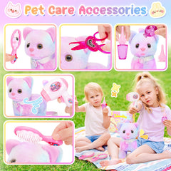 NINAOR electric cat walking meow figure offers realistic motion for interactive pretend sessions.