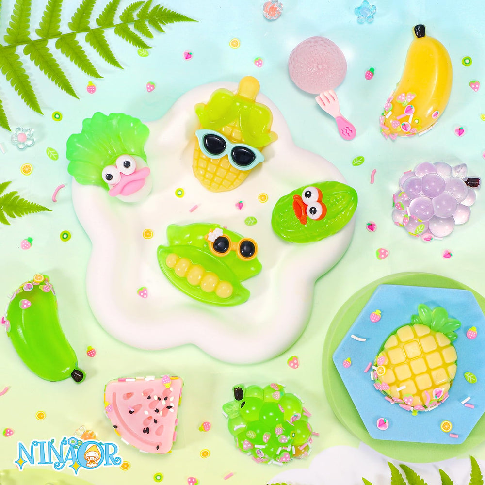 NINAOR squeeze squishy toy banana for tactile relief during study