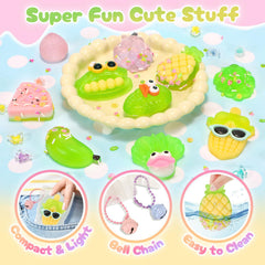 NINAOR squeeze squishy toy lemon for quiet play during breaks