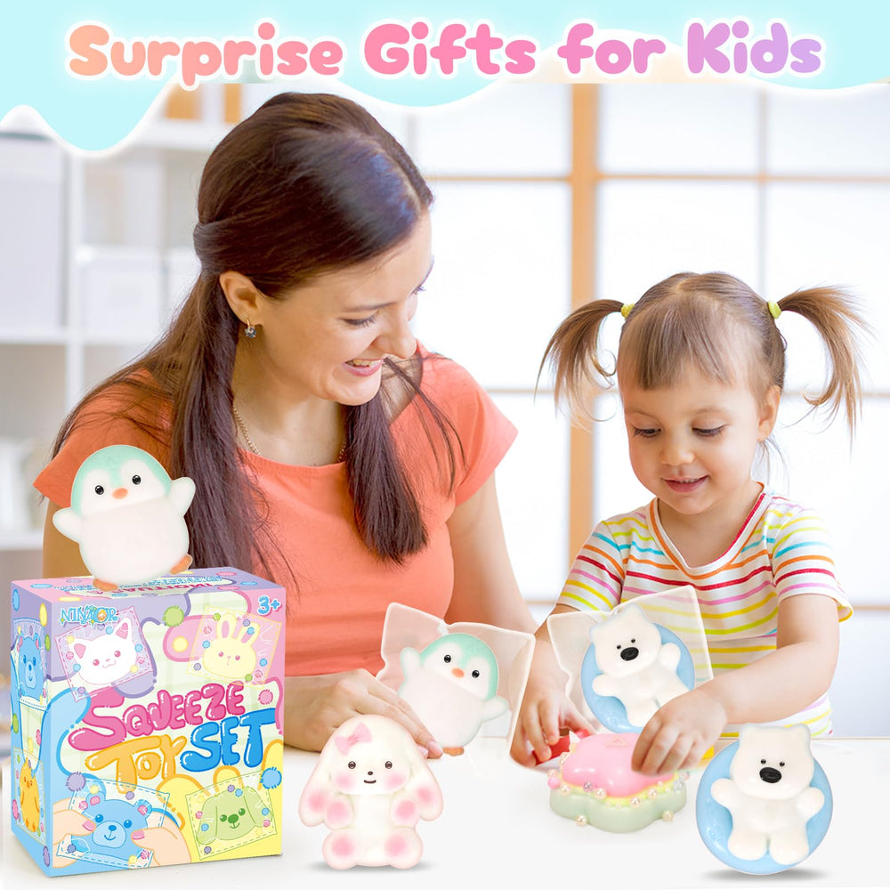 NINAOR Squishy Fidget Gift Box ready for gifting on birthdays and holidays.