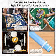 Nine-Marsh Mahjong Mat rule guide print aids quick reference.