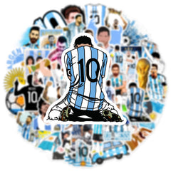 NineGirl Messi sticker on notebook sparks creativity with easy removal.