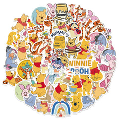 NineGirl Tigger Pooh stickers collection on notebook cover for bright DIY decoration