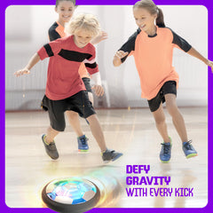 Ninja Blast hover ball lights create exciting indoor game atmosphere.