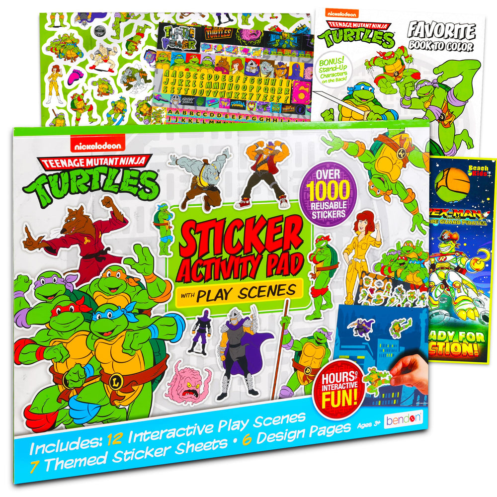 Ninja Turtles activity set in travel case for on-the-go entertainment