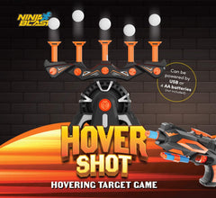 Kids aiming with Ninja Blast HoverShot during a practice round