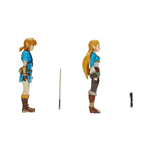 Nintendo Link figure with Broadsword accessory for action-ready display.