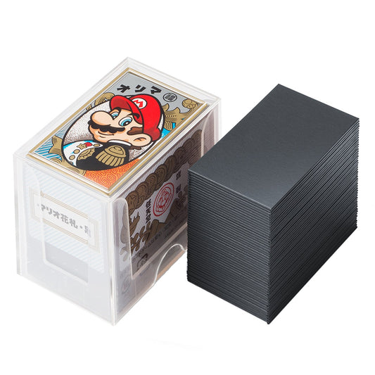 Nintendo Mario Playing Cards Black front view, ideal for family game night