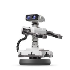 Nintendo R.O.B. amiibo close-up showing glossy collectible finish.