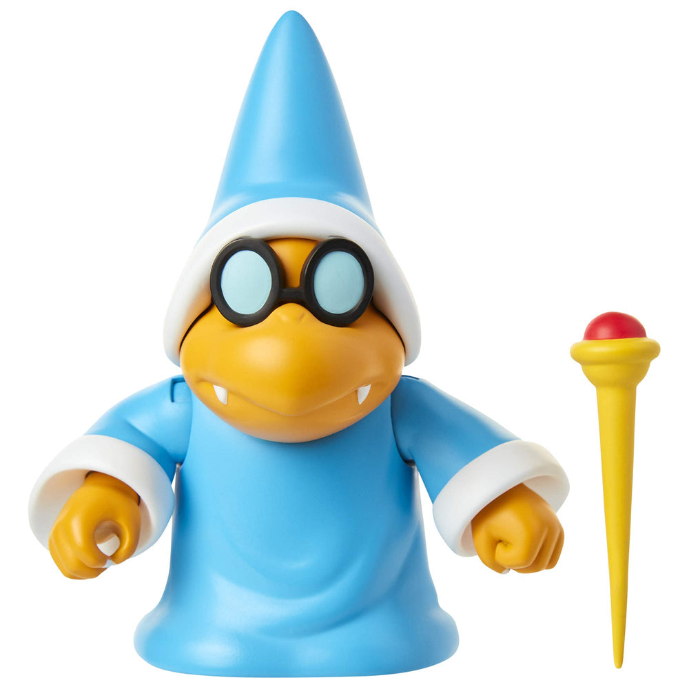 Nintendo Super Mario Magikoopa figure in front view with wand for imaginative play.