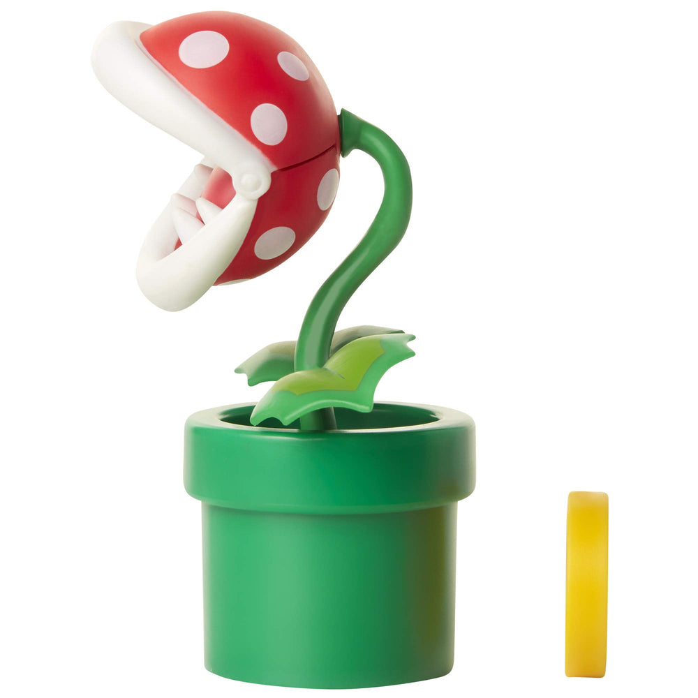 Nintendo Super Mario Piranha Plant figure scale comparison helps position with other figures
