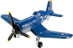 Niorcls Planes No.7 Skipper Riley 1:55 diecast, side view, authentic movie-inspired details for display.