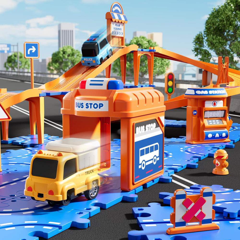 NIPLOOOW easy-assembly track set simplifies setup for parent-child collaboration.