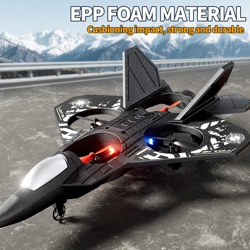 NIPLOOOW foam RC airplane performing a 360° aerial flip