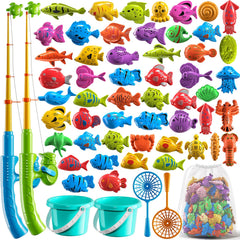 NIPLOOOW magnetic fishing game with two rods and nets for shared pool play.