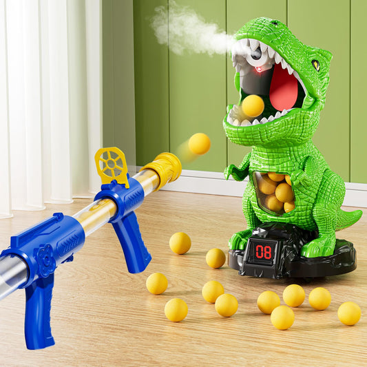 NIPLOOOW Moveable Dinosaur target with launcher for engaging indoor and outdoor play