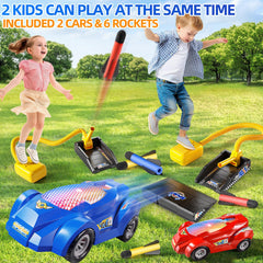 NIPLOOOW outdoor backyard play with rocket launcher and cars