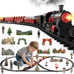 NIPLOOOW train set locomotive with lights for imaginative play
