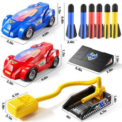 NIPLOOOW two LED toy cars ready for action outdoors