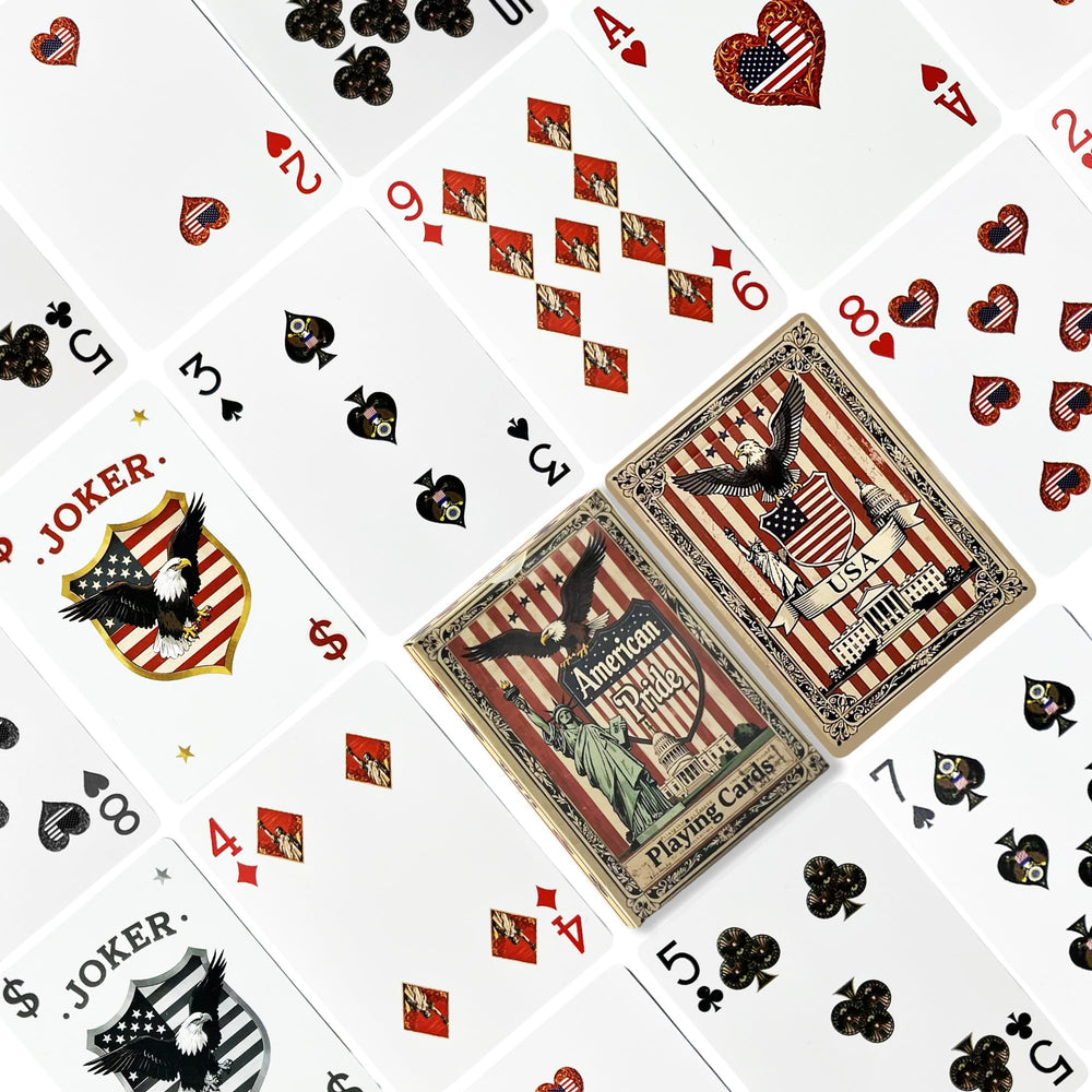 NIROZA American Pride Great Seal card back adds iconic flair.
