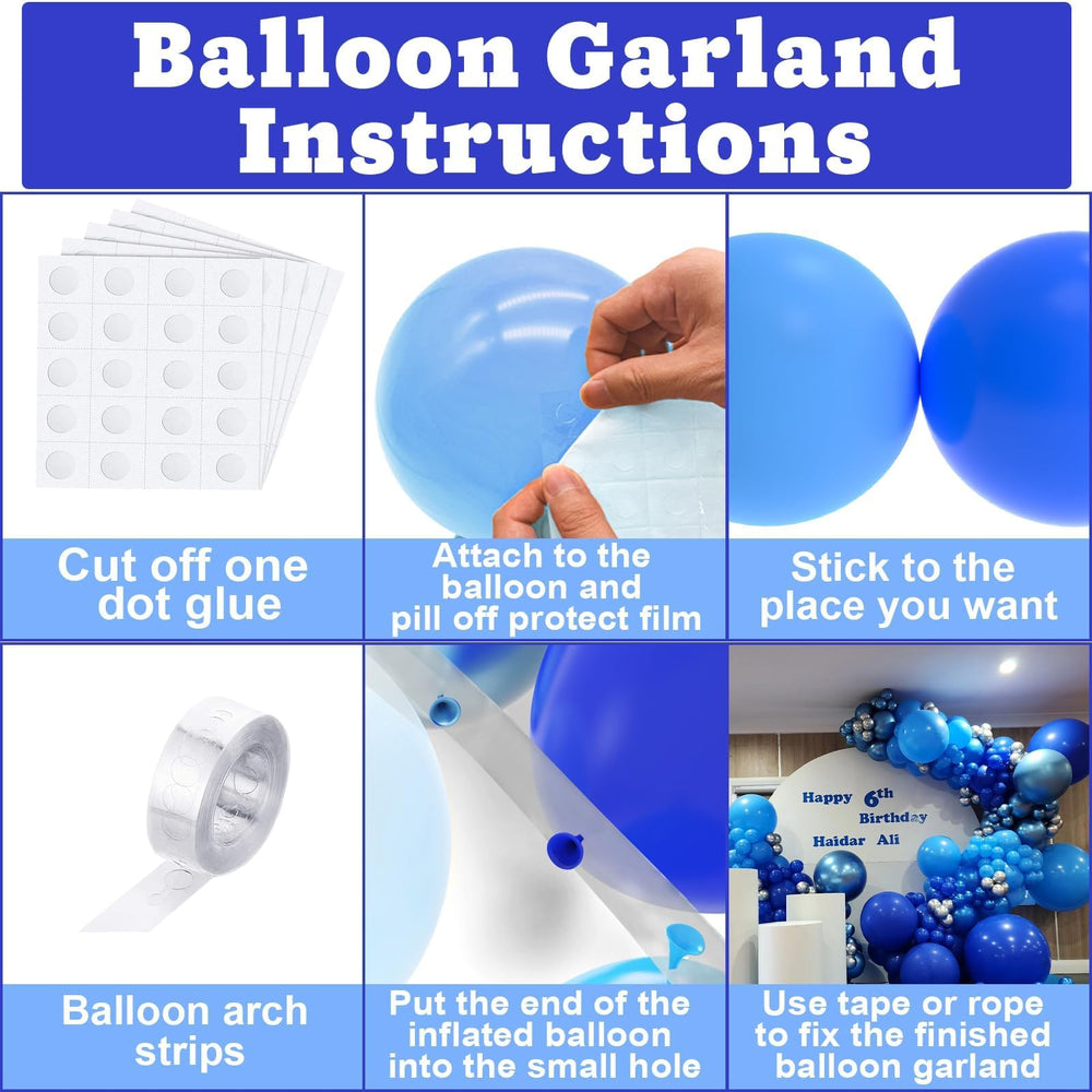 NISOCY metallic blue 12in balloons bring shine.