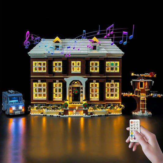 Nitemode light kit window lights with remote control for Lego 21330 display