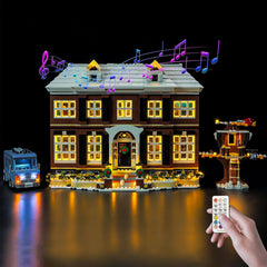 Nitemode light kit window lights with remote control for Lego 21330 display