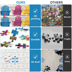Nitktaia 500-piece adult puzzle assembly scene highlighting a challenging family game.