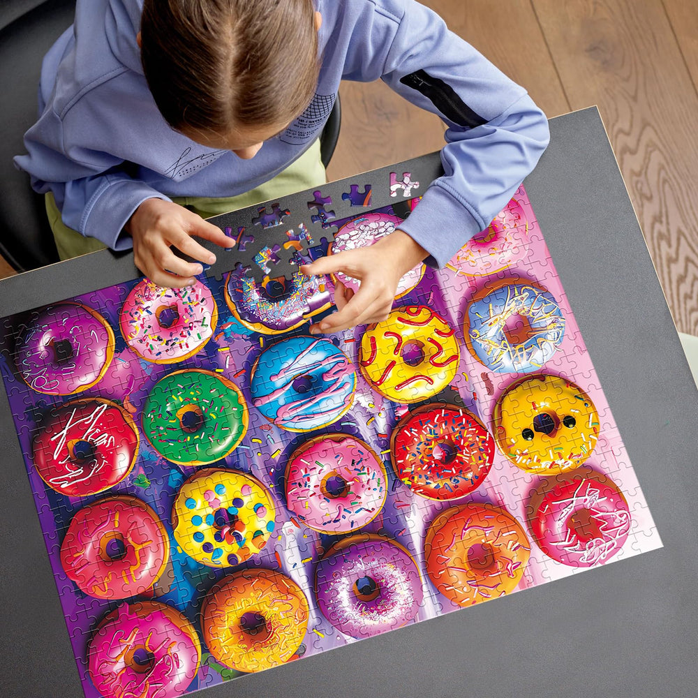 Nitktaia Colorful Donuts puzzle doubles as bright wall art when completed