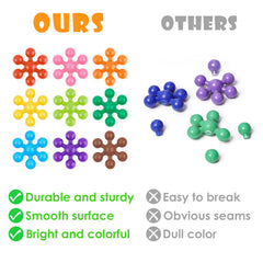 NiToy snowflake blocks for bath-time play and water-friendly building fun