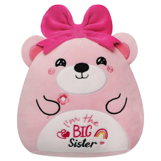 NIUBEHOHO pink big sister bear gift for welcoming a new sibling.